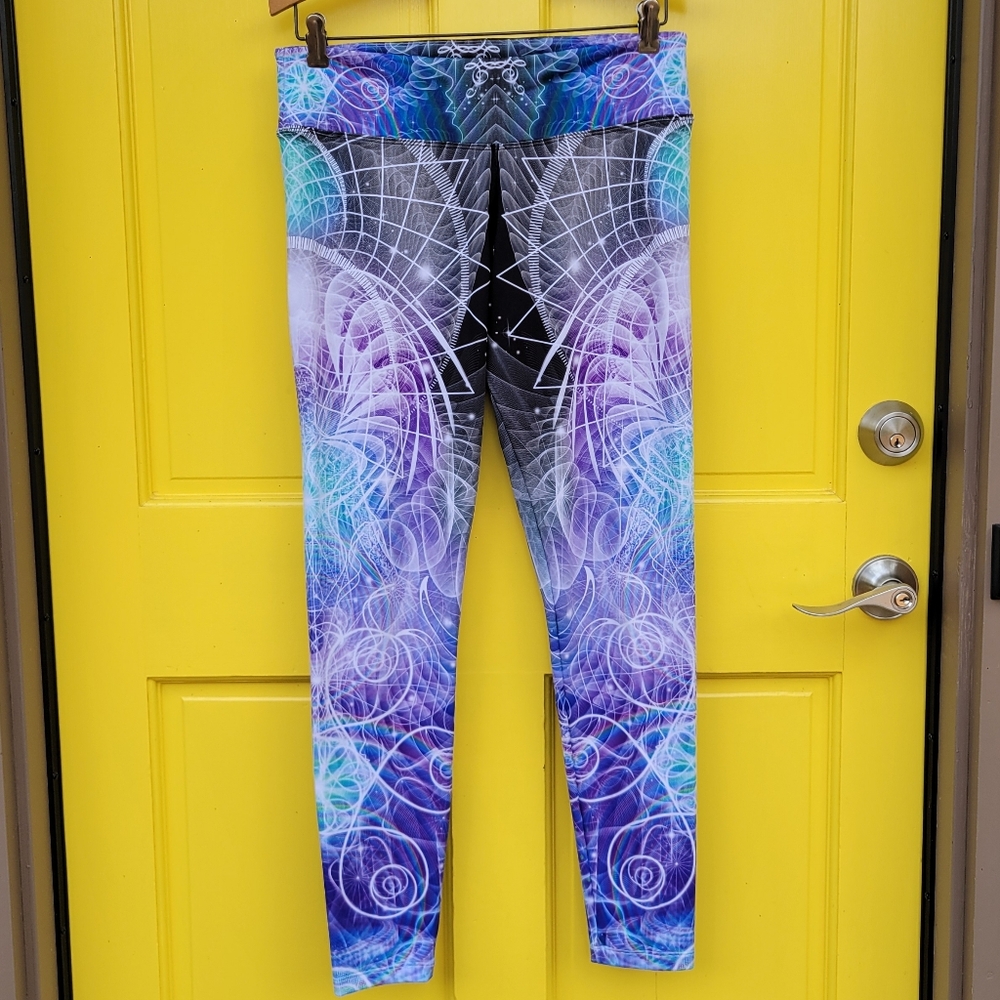 Sam Farrand Psychedelic Cosmic Leggings | Recycled Fiber | Festival Yoga Pants